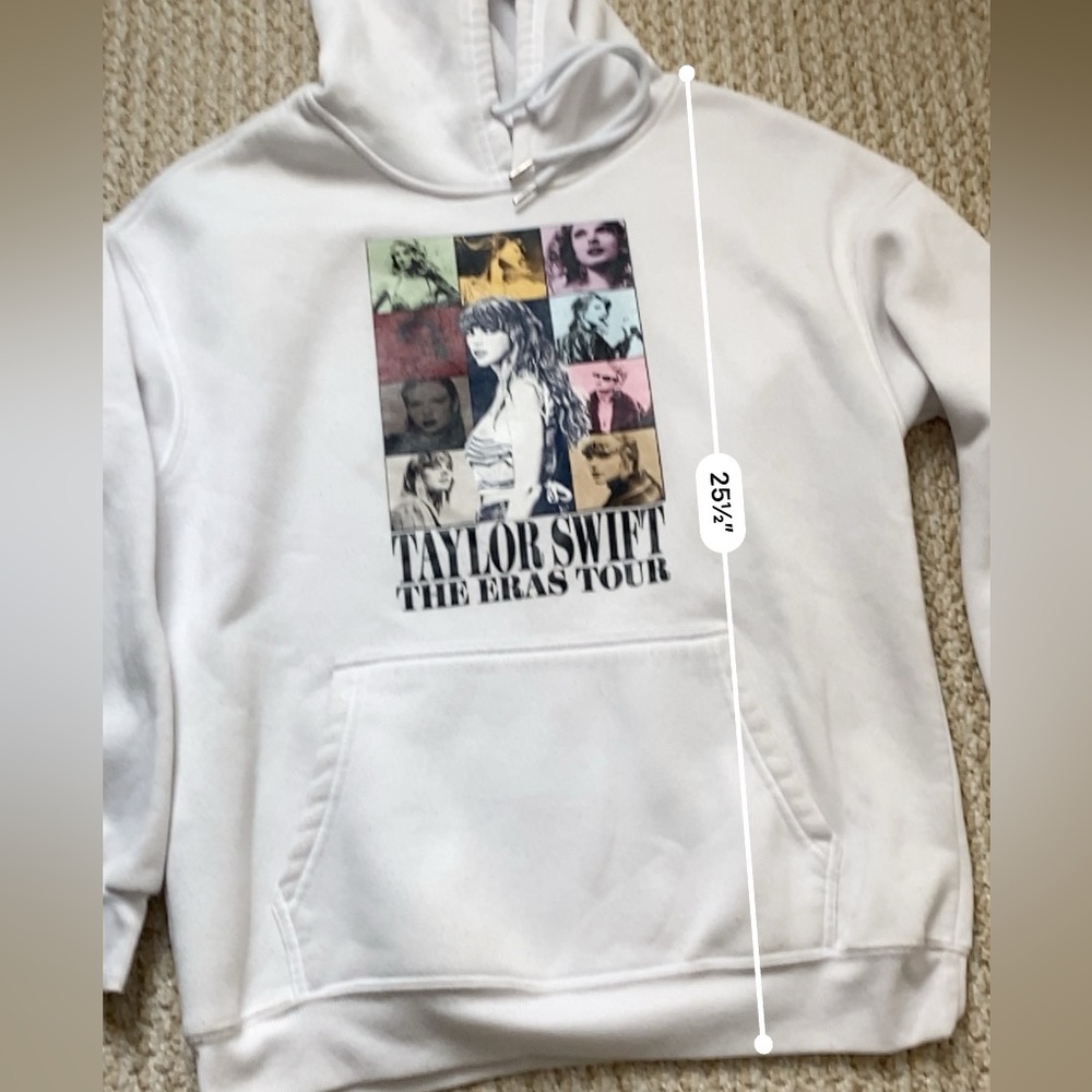 THE ERAS TOUR | Taylor Swift White Hoodie Small - Picture 9 of 11